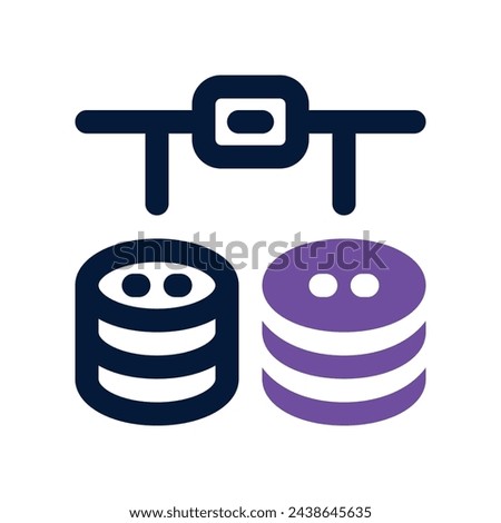 database link icon. vector dual tone icon for your website, mobile, presentation, and logo design.