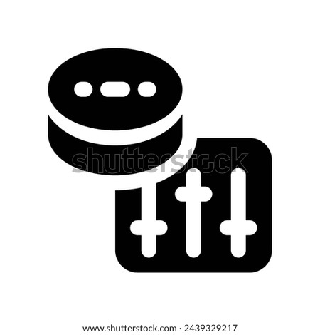 database setting icon. vector glyph icon for your website, mobile, presentation, and logo design.