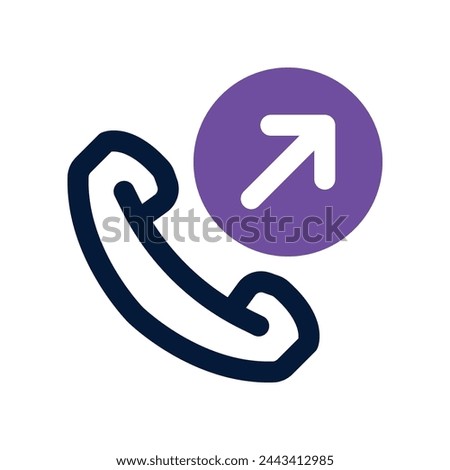 outcoming call icon. vector dual tone icon for your website, mobile, presentation, and logo design.