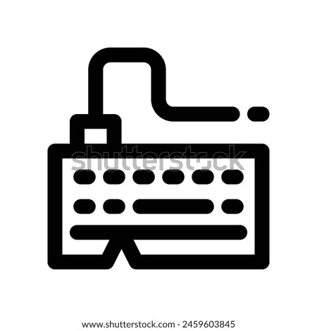 keyboard icon. vector line icon for your website, mobile, presentation, and logo design.