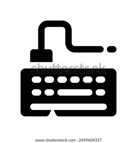 keyboard icon. vector glyph icon for your website, mobile, presentation, and logo design.