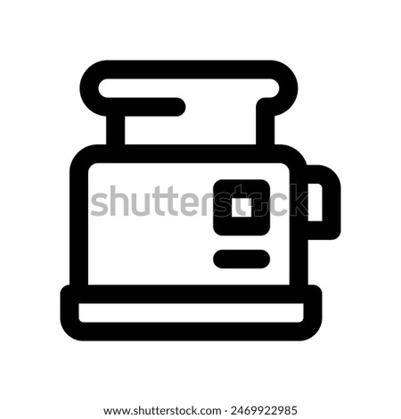 toaster icon. vector line icon for your website, mobile, presentation, and logo design.