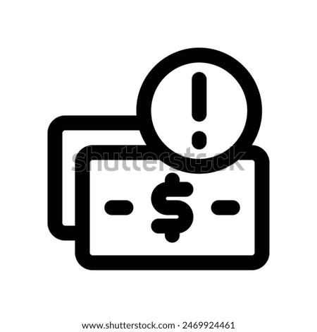 recession icon. vector line icon for your website, mobile, presentation, and logo design.