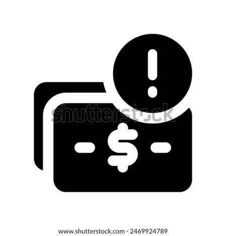 recession icon. vector glyph icon for your website, mobile, presentation, and logo design.
