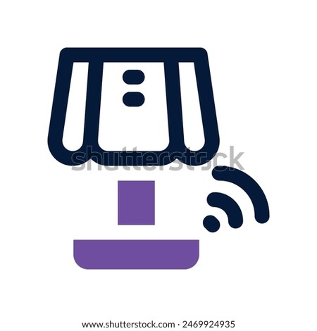 night lamp icon. vector dual tone icon for your website, mobile, presentation, and logo design.