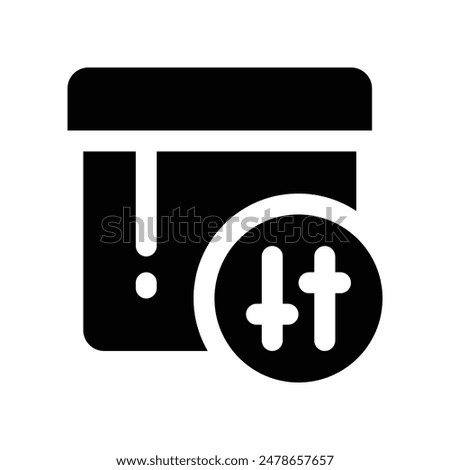 filter product icon. vector glyph icon for your website, mobile, presentation, and logo design.