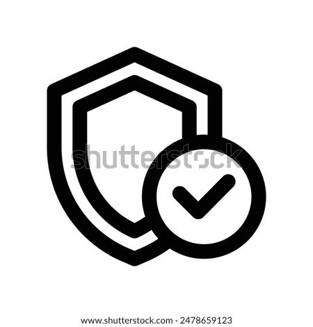 protect icon. vector line icon for your website, mobile, presentation, and logo design.