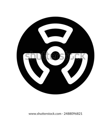 hazard icon. vector glyph icon for your website, mobile, presentation, and logo design.