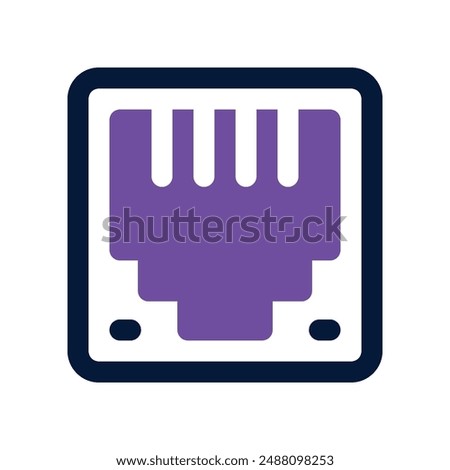 ethernet icon. vector dual tone icon for your website, mobile, presentation, and logo design.