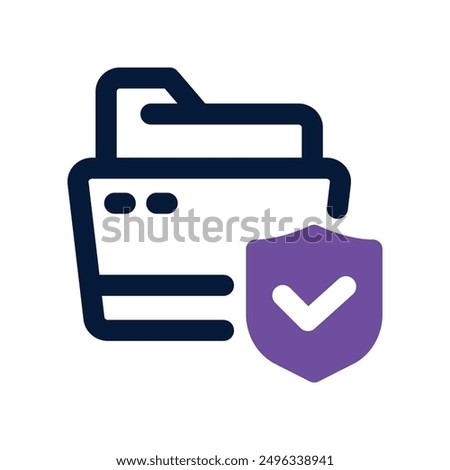 folder icon. vector dual tone icon for your website, mobile, presentation, and logo design.