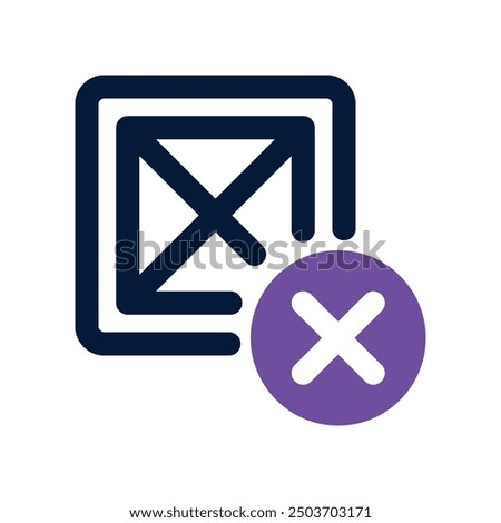 cancel icon. vector dual tone icon for your website, mobile, presentation, and logo design.