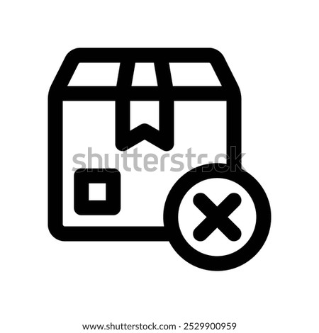 cancel icon. vector line icon for your website, mobile, presentation, and logo design.