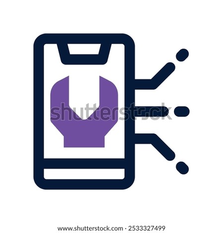 smartphone icon. vector dual tone icon for your website, mobile, presentation, and logo design.