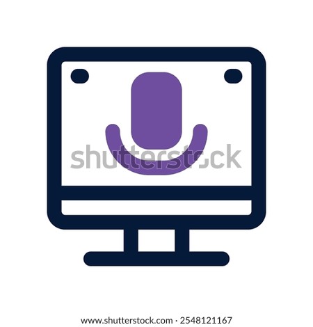 desktop icon. vector dual tone icon for your website, mobile, presentation, and logo design.