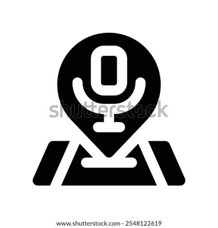 pin icon. vector glyph icon for your website, mobile, presentation, and logo design.