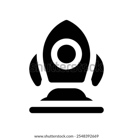 start up icon. vector glyph icon for your website, mobile, presentation, and logo design.