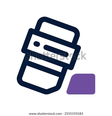 eraser icon. vector dual tone icon for your website, mobile, presentation, and logo design.