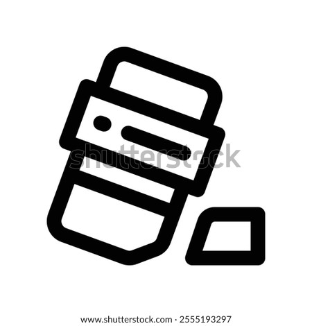 eraser icon. vector line icon for your website, mobile, presentation, and logo design.