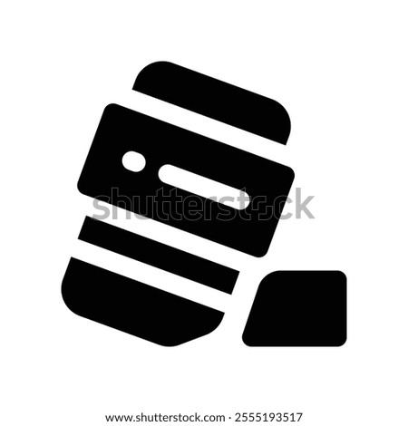 eraser icon. vector glyph icon for your website, mobile, presentation, and logo design.