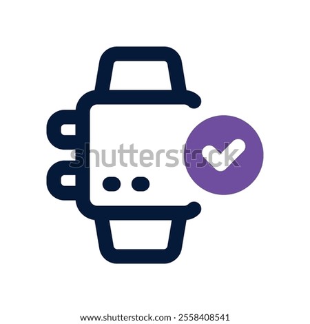 smartwatch icon. vector dual tone icon for your website, mobile, presentation, and logo design.