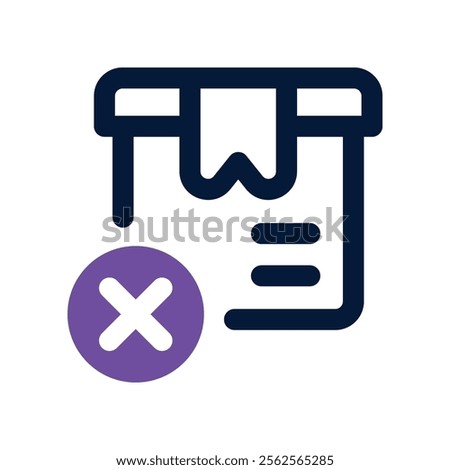 cancel icon. vector dual tone icon for your website, mobile, presentation, and logo design.