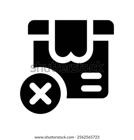 cancel icon. vector glyph icon for your website, mobile, presentation, and logo design.