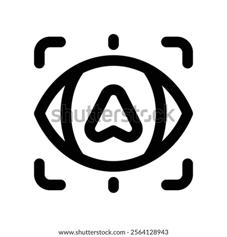 focus icon. vector line icon for your website, mobile, presentation, and logo design.