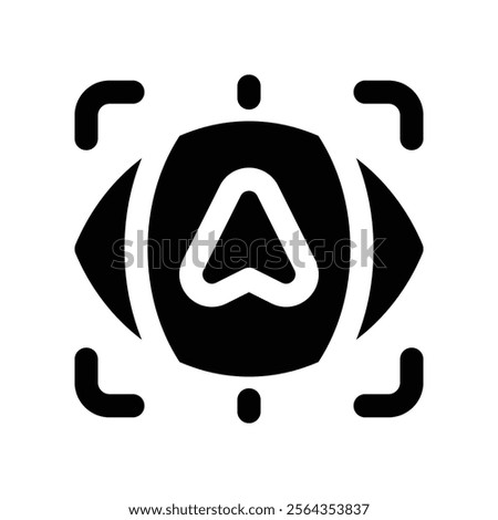 focus icon. vector glyph icon for your website, mobile, presentation, and logo design.