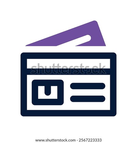 credit card icon. vector dual tone icon for your website, mobile, presentation, and logo design.