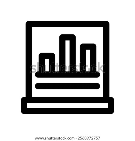 analytics icon. vector line icon for your website, mobile, presentation, and logo design.