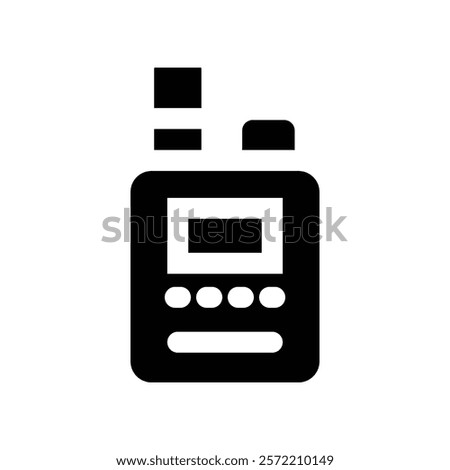 walkie icon. vector glyph icon for your website, mobile, presentation, and logo design.