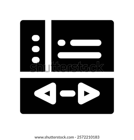 pager icon. vector glyph icon for your website, mobile, presentation, and logo design.