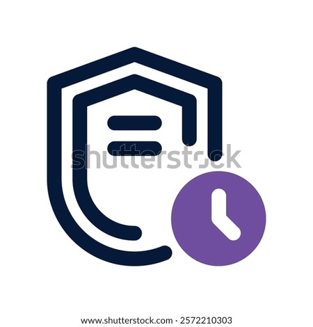 shield icon. vector dual tone icon for your website, mobile, presentation, and logo design.