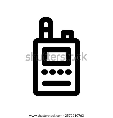 walkie icon. vector line icon for your website, mobile, presentation, and logo design.