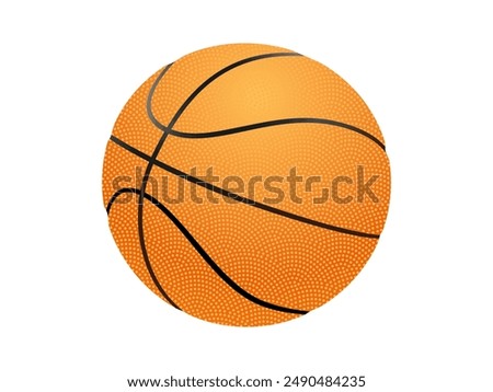 Basketball ball illustration. Sport ball illustration. Vector