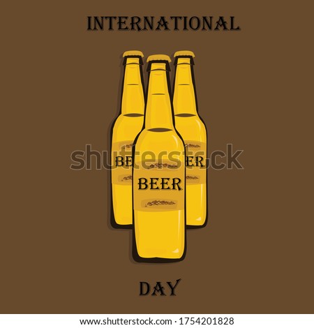 beer bottles celebrating beer day