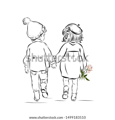 Boy And Girl Holding Hands Clipart At Getdrawings Free Download