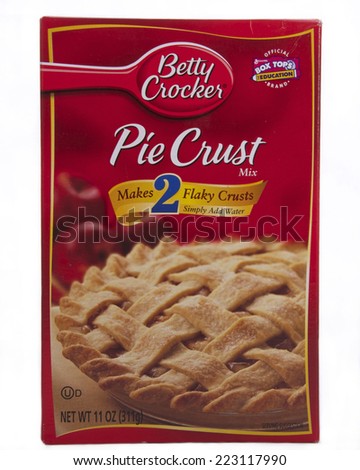 ALAMEDA, CA - OCTOBER 09, 2014: 11 ounce box of Betty Crocker brand Pie Crust Mix.