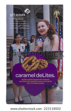 Alameda, Ca - October 09, 2014: 7 Ounce Box Of Girl Scouts Brand ...