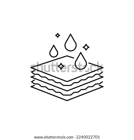 Filtration system refine particles germs icon sign design vector