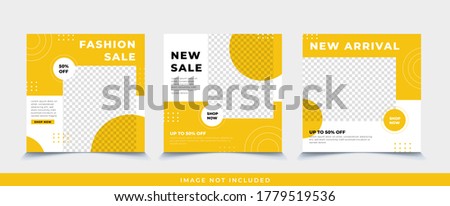 Fashion sale social media post banner template.Editable modern Social Media banner Template,Promotional web banner for social media.