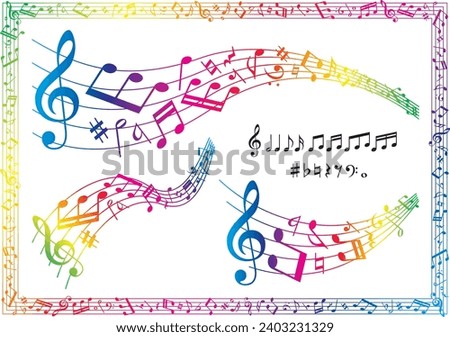 Collection of music image materials