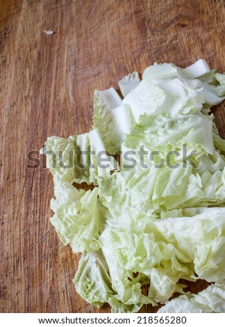 chinese lettuce still life image