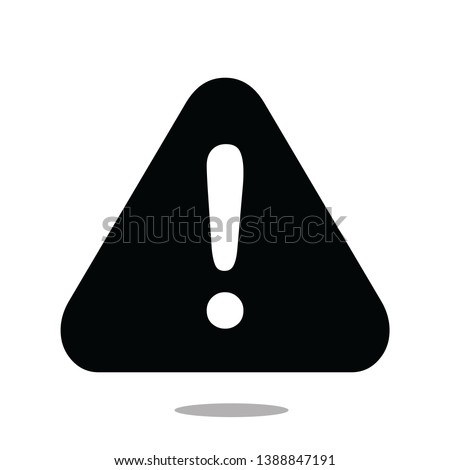 Attention Icon vector isolated white background-02