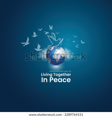 International Day of Living Together in Peace. International day of living together in peace banner template vector illustration. World peace day. International Day of Peace.