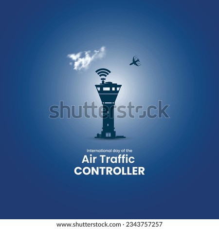international day of the air traffic controller. air traffic controller concept. 