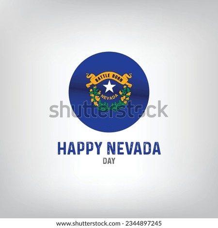 State of Nevada. Celebration for Nevada. Blue for Nevada. Celebration. Vector Banner and Greeting card of Nevada day.