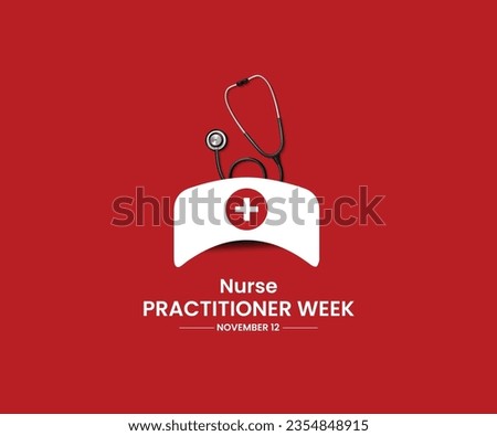 nurse practitioner week. Nurse creative concept. Stethoscope vector illustration. 