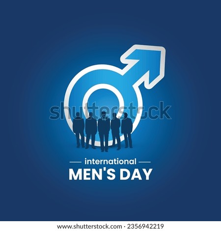International Men's Day. Men's day creative.