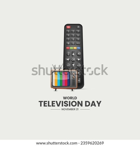 world television day. Television day creative concept. 